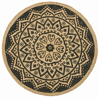Mandala Print Round Rug
