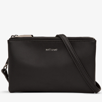 Matt & Nat Triplet Vegan Crossbody Bag - Black