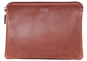 Matt & Nat Vegan Charlie Comestic / Travel Pouch - Cognac