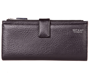 Matt & Nat Vegan Motiv Envelope Wallet - Black