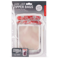 Medium Jam Jar Zip Bags - Set of 3