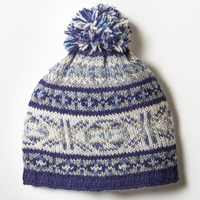 Mens Stornoway Bobble Beanie - Blue