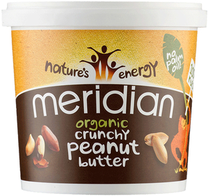 Meridian Organic No Salt Crunchy Peanut Butter 1kg