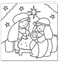 Mini Colouring Cards - 12 pack