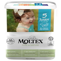 Moltex Pure & Nature Disposable Nappies - Junior - Size 5 - Pack of 25