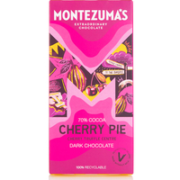 Montezumas Cherry Pie Black Cherry Truffle Filled Dark Chocolate Bar - 90g