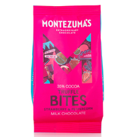 Montezumas Milk Chocolate Truffles Bites with Strawberry & Peppercorn - 120g