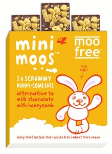 Moo Free Mini Moo Bars - 3x Hunnycomb Bars