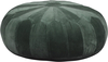 Moroccan Cotton Velvet Pouffe - Pewter