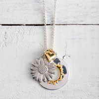 Mosami Live Laugh Love Charm Necklace