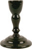 Moulded Metal Ceramic Candle Holder - Racing Green