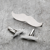 Moustache Tie Clip And Cufflinks