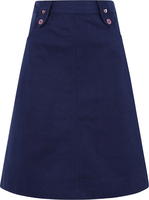 Mudd & Water Navy Lara Linen Skirt