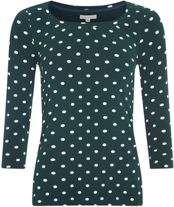 Mudd & Water Skies the Limit Top - Green Polka Dot