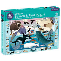 Mudpuppy Arctic Life Search & Find Puzzle - 64 Pieces