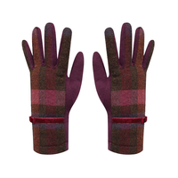Mulberry Tweed Gloves