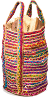 Multi Colour Cotton & Jute Chindi Bag