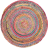 Multi Coloured Braided Rug - Large