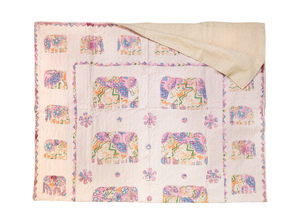 Multi-Coloured Elephant Throw