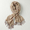 Multi Stripe Cotton Mix Scarf