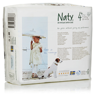 Naty Eco Disposable Nappies - Junior - Size 4+ - Pack of 25