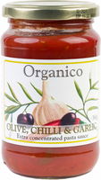 Organico Olive Chilli & Garlic Pasta Sauce - 360g