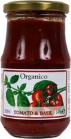 Organico Tomato & Basil Pasta Sauce - 340g