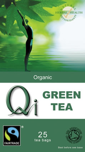 QI Organic Green Tea x 25 bags