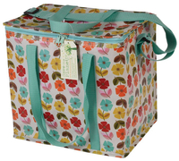 Recycled Picnic Bag - Mid Century Poppy