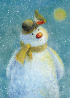 Snowman Charity Christmas Cards - Pack of 8