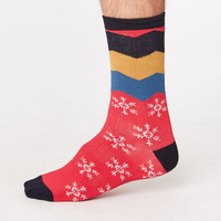 Thought Mens Snowflake Bamboo Socks