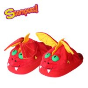 Stompeez Slippers - Fiery Red Dragon