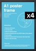 Flat MDF A1 Poster Frame Bundle x 4