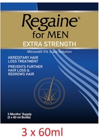 Regaine Extra Strength Solution - Three Months Supply 60ml x 3